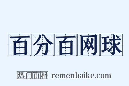 百分百网球是什么意思的图片